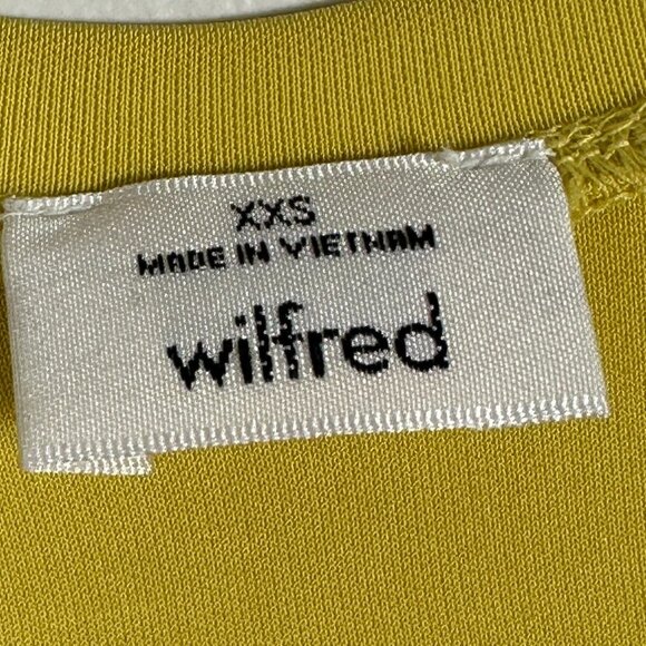 Wilfred Yellow Top Luciole Wrap Around Tank Balletcore Size XXS Mustard Yellow - Picture 6 of 14